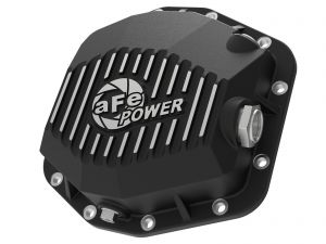 2018-2019 Jeep Wrangler JL V6 3.6L Pro Series Rear Differential Cover Black w/ Machined Fins - 46-71000B
