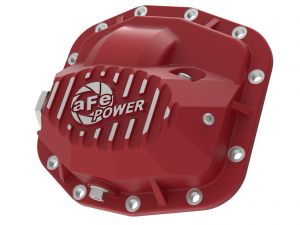 2018-2019 Jeep Wrangler JL V6 3.6L Pro Series Front Differential Cover Red w/ Machined Fins - 46-71010R