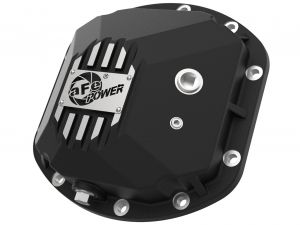 1997-2006 Jeep Wrangler TJ 4.0L Street Series Front Differential Cover Black w/ Machined Fins - 46-71130B