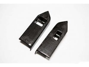 2010-2014 Ford Mustang V6/GT/GT500 Carbon Fiber Power Window Switch Covers - TC1