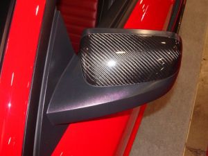 2005-2009 Ford Mustang Carbon Fiber Mirror Covers - TC10024-LG32