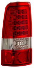 2003-2006 Chevy Silverado Truck LED Taillights - Red / Clear - 03-CL2003TLED