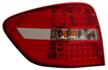 2006-2008 Mercedes Benz W164 LED Tail Lights - Red / Clear - 03-MBZM06TLED