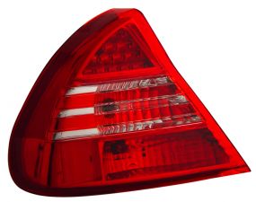 1999-2002 Mitsubishi Mirage LED Tail Lights - Red / Clear - 03-MM9801TLEDRC