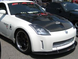2003-2008 Nissan 350z APR Carbon Fiber Front Splitter With Rods