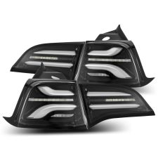 20-22 Tesla Model Y PRO-Series LED Tail Lights Jet Black by AlphaRex - 601010