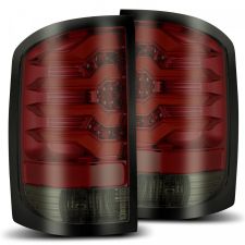14-18 GMC Sierra 1500/2500HD/3500HD PRO-Series LED Tail Lights Red Smoke by AlphaRex - 630020