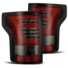 15-20 Ford F-150 PRO-Series LED Tail Lights Red Smoke by AlphaRex - 652020
