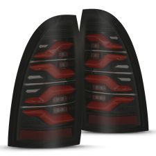 05-15 Toyota Tacoma LUXX-Series LED Tail Lights Black-Red by AlphaRex - 680070