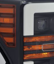 17-19 Ford F-250/F-350 Super Duty PRO-Series Projector Headlights Black by AlphaRex - 880106