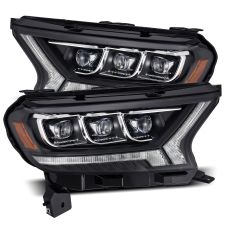 19-21 Ford Ranger NOVA-Series LED Projector Headlights Black by AlphaRex - 880124