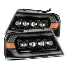 06-08 Lincoln Mark LT NOVA-Series LED Projector Headlights Alpha-Black by AlphaRex - 880130