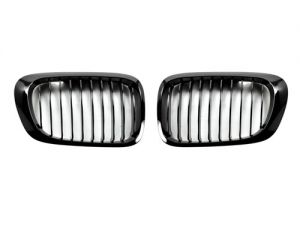 1999-2001 BMW 3-Series E46 2DR Coupe Replacement Glazing Black Front Grille - BM