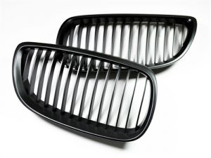 2007-2010 BMW 3-Series E92 2DR Coupe Replacement Stealth Black Front Grille - BM