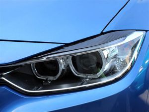 2012-2016 BMW 3-Series F30 4DR Sedan Carbon Fiber Headlight Covers/Eyelids - BM-