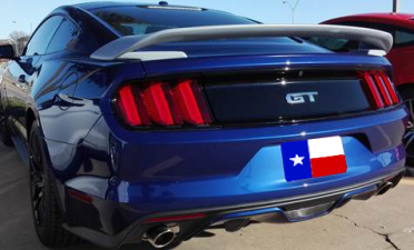 2015-2023 Ford Mustang Coupe GT350R Post Spoiler Wing - ABS-797
