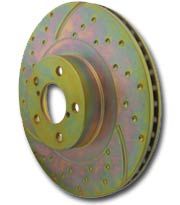 1987-1990 Acura Legend Front Drilled Slotted Brake Rotors by EBC - EBC-GD263