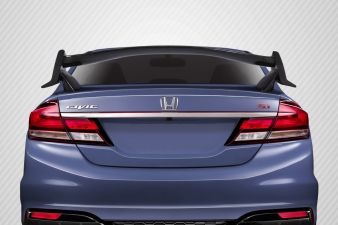 2006-2015 Honda Civic 4DR Sedan Carbon Creations Type R Look Rear Wing Spoiler - 1 Piece - 115045