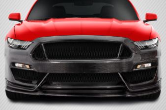 2015-2017 Ford Mustang Carbon Creations GT350 Look Front Bumper - 1 Piece - 115444