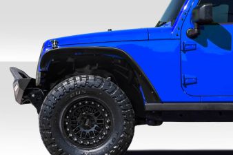 2007-2018 Jeep Wrangler Duraflex Rugged Front Fenders - 2 Piece - 115644