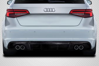 2013-2016 Audi A3 Sportback Carbon Creations RS3 Look Rear Diffuser - 1 Piece - 115673