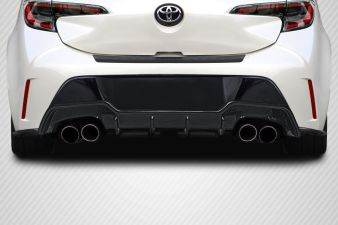 2019-2022 Toyota Corolla Hatchback Carbon Creations A Spec Rear Diffuser - 3 Piece - 115775