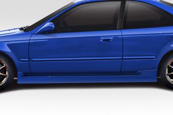 1996-2000 Honda Civic 2DR / HB Duraflex C Speed Side Skirts Rocker Panels - 2 Piece - 116057