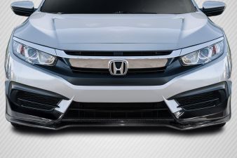 2016-2018 Honda Civic 2DR 4DR Carbon Creations Type M Front Lip Under Spoiler - 1 Piece - 116062