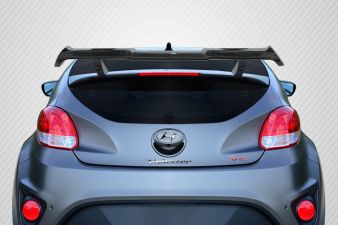2012-2017 Hyundai Veloster Turbo Carbon Creations MR Wing Spoiler - 3 Piece - 116451