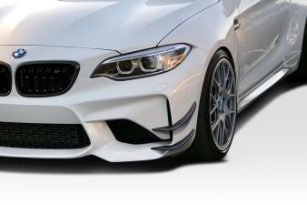 2016-2021 BMW M2 F87 Duraflex GT4 Look Front Bumper Canards - 4 Piece - 116709