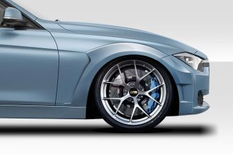 2012-2018 BMW 3 Series F30 Duraflex KTV Wide Front Fender Flares - 4 Piece - 117445