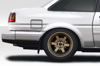 1984-1987 Toyota Corolla 2DR Duraflex D1 Sport 40MM Rear Fender Flares - 3 Piece - 117739