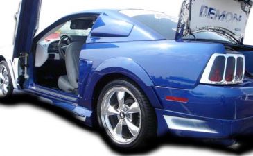 1999-2004 Ford Mustang Couture Urethane Demon Rear Fender Flares 2PC - 104787