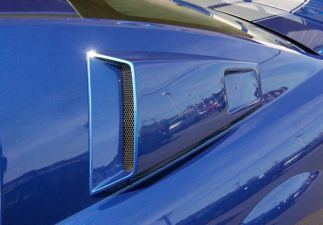 2005-2009 Ford Mustang Couture Urethane CVX Window Scoop Louvers 2PC - 104797