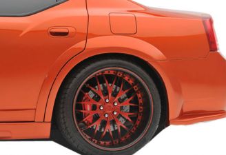 2006-2010 Dodge Charger Couture Urethane Luxe Wide Body Rear Fender Flares 2PC - 104816