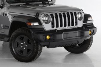 2019-2022 Jeep Gladiator Rubicon/Overland/Willys/80th Anniversary Edition/Mojave/High Altitude/North Edition JT Headlight Covers 2PC Transparent Yellow - GT0645FY