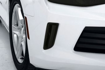 2016-2018 Chevrolet Camaro V6 Headlight Covers 2PC. - Smoke - GT0996FS