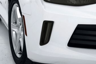 2016-2018 Chevrolet Camaro V6 Headlight Covers 2PC. Carbon Fiber Look - GT0996FX