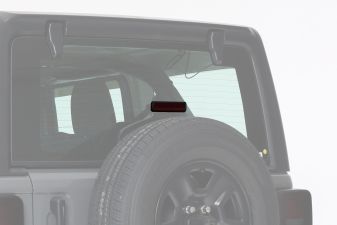 2018-2022 Jeep Wrangler JL/JLU Third Brake Light Cover 1pc Carbon Fiber Look - GT4840BLX