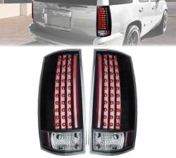 2007-2014 Chevrolet Tahoe LED Tail Lights Black  - 03-CD07TLEDG3JM