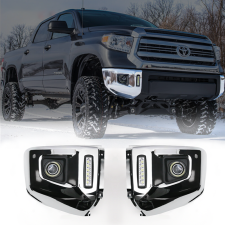 2014-2019 Toyota Tundra LED Halo Fog Driving Lights  - 3-WQ-TT-004