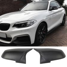 2014-2021 BMW 2-Series F22 2DR Coupe M-Sport Style Mirror Covers Matte Black  - 9-C-0090_F22