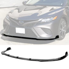 2018-2020 Toyota Camry SE/XSE Polypropylene Front Bumper Lip Gloss Black  - BLF-TCA18SEIK-GBK