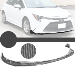 2020-2022 Toyota Corolla L/LE/XLE/Hybrid LE Front Bumper Lip Carbon Fiber Print  - BLF-TCL204LEIK3P-CFL
