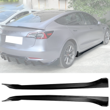2017-2022 Tesla Model 3 Side Skirts Matte Black  - BLS-TSL317IK2F-MBA