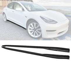 2017-2020 Tesla Model 3 Side Skirts  - BLS-TSL318IK-GBK