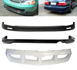 1996-1998 Honda Civic Mugen Style Front Bumper Lip + Rear Bumper Lip + MUG Front Grille Combo  - CB-A008297