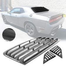 2008-2021 Dodge Challenger IKON XE Style Rear Side Window Louver Vent  - CB-A012432