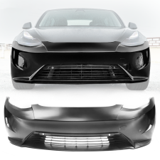 2017-2022 Tesla Model 3 Polypropylene IKON Style Front Bumper Unpainted Black  - CB-A012496