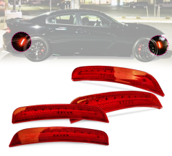 2015-2022 Dodge Charger LED Side Marker Lights 4PC Front & Rear  - CB-A012526